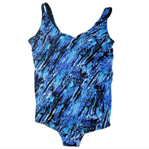 Swimsuits for all Nwt Sarong front One Piece Swimsuit size 30 - Picture 1 of 7